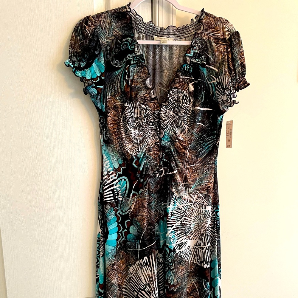 Dress Barn multicolor dress NWT sz 10